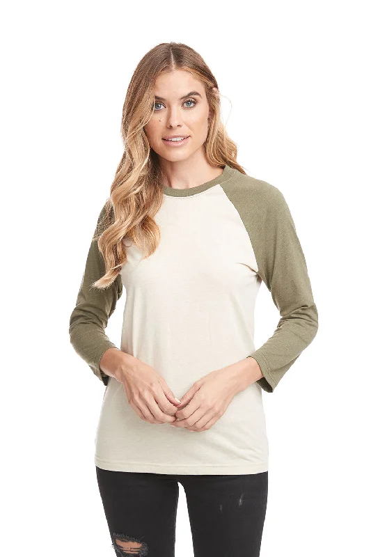 Amazing Prices You Can’t Resist!Next Level Womens Burnout Long Sleeve Hooded T-Shirt Hoodie - Cream/Military Green - Closeout Amazing Prices You Can’t Resist!Next Level Womens Burnout Long Sleeve Hooded T-Shirt Hoodie - Cream/Military Green - Closeout