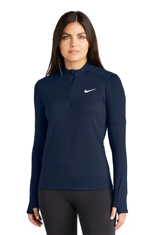 One Click Away from Big Savings!Nike Womens Element Dri-Fit Moisture Wicking 1/4 Zip Sweatshirt - Navy Blue One Click Away from Big Savings!Nike Womens Element Dri-Fit Moisture Wicking 1/4 Zip Sweatshirt - Navy Blue