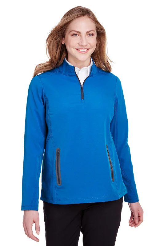 Savings You Can’t Ignore!North End Womens Quest Performance Moisture Wicking 1/4 Zip Sweatshirt - Olympic Blue/Carbon Grey Savings You Can’t Ignore!North End Womens Quest Performance Moisture Wicking 1/4 Zip Sweatshirt - Olympic Blue/Carbon Grey