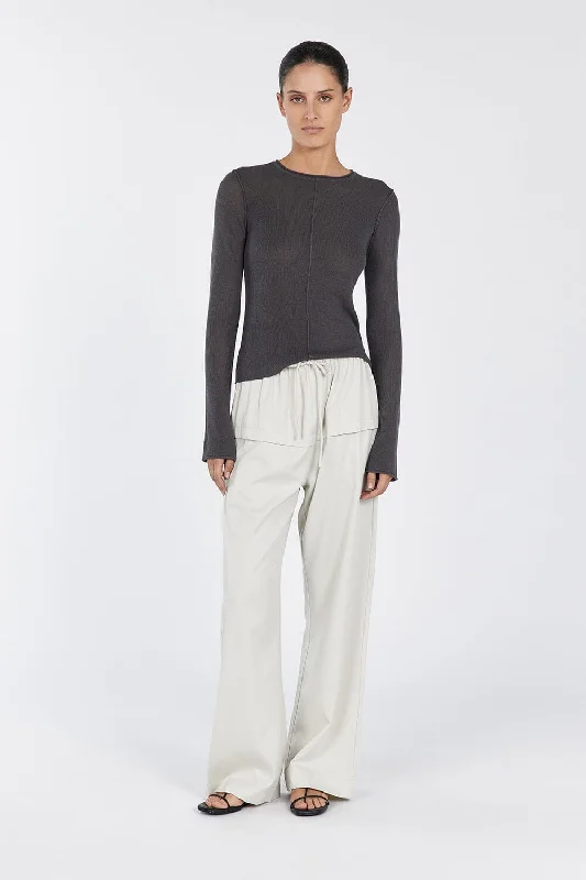 Your Discount is Waiting!PARKER CHARCOAL LONG SLEEVE TOP