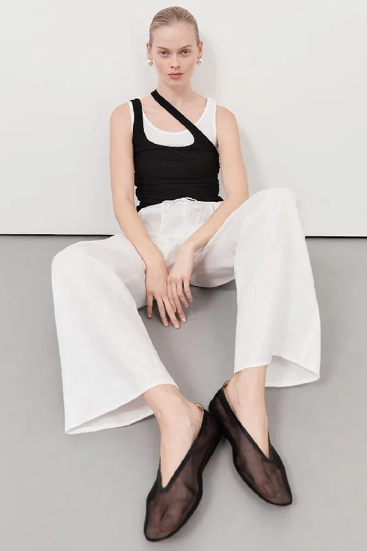 Shop Today, Save Tomorrow!RENEE BLACK DOUBLE LAYER TANK