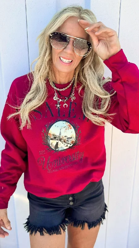 Your Dream Deal is Here!Salem University Graphic Crewneck Sweatshirt - FINAL SALE