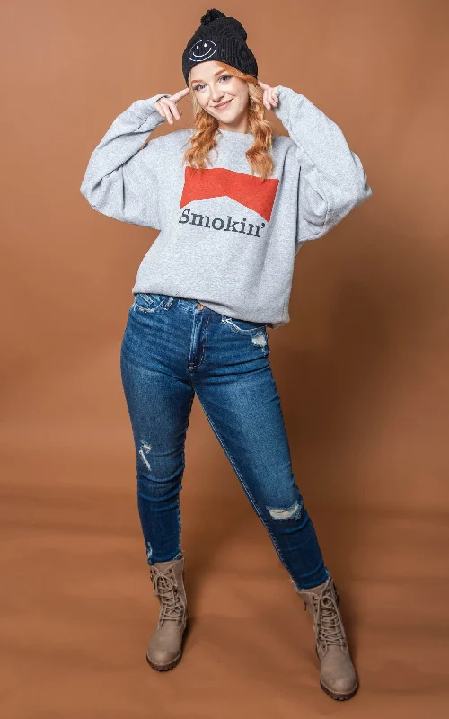 Your Exclusive Offer Awaits!Smokin' Valentine Crewneck Sweatshirt**