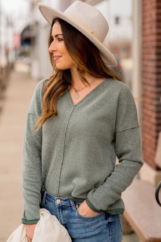 Buy One, Get One Free!Solid Trimmed Mid Seam Sweatshirt