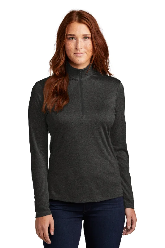 Shop Before It’s Gone!Sport-Tek Womens Endeavor Moisture Wicking 1/4 Zip Sweatshirt - Heather Black Shop Before It’s Gone!Sport-Tek Womens Endeavor Moisture Wicking 1/4 Zip Sweatshirt - Heather Black
