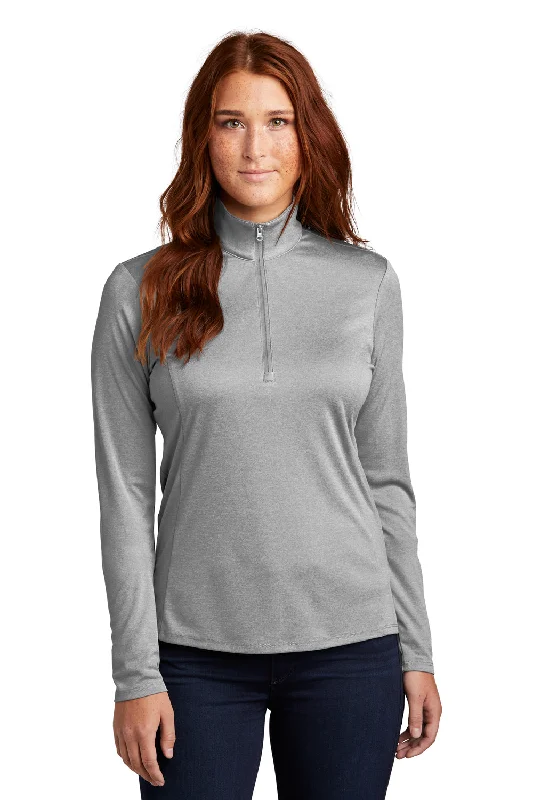 Hottest Discounts of the Year!Sport-Tek Womens Endeavor Moisture Wicking 1/4 Zip Sweatshirt - Heather Light Grey Hottest Discounts of the Year!Sport-Tek Womens Endeavor Moisture Wicking 1/4 Zip Sweatshirt - Heather Light Grey