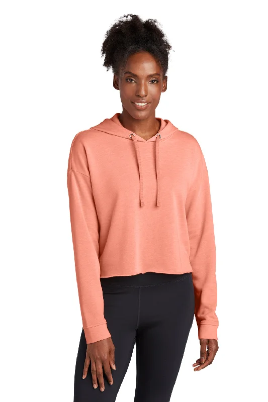 Shop Early, Save Big!Sport-Tek Womens Moisture Wicking Fleece Crop Hooded Sweatshirt Hoodie - Heather Soft Coral Shop Early, Save Big!Sport-Tek Womens Moisture Wicking Fleece Crop Hooded Sweatshirt Hoodie - Heather Soft Coral
