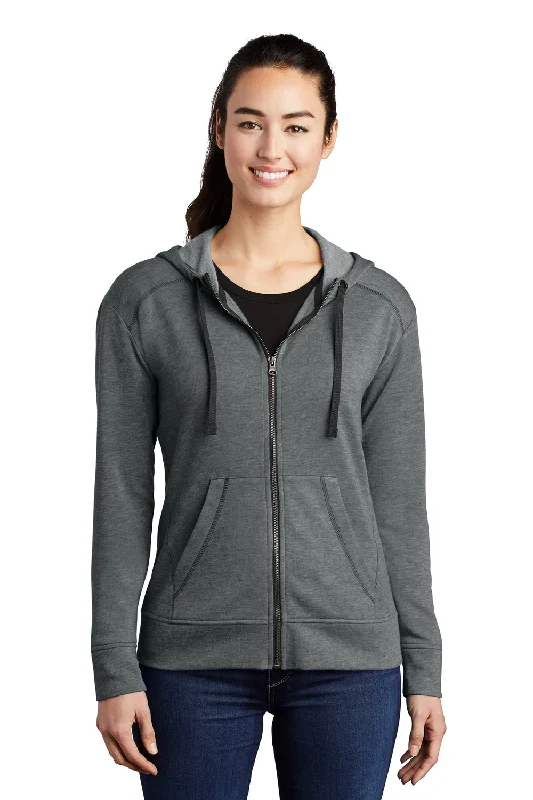 Biggest Sale of the Season!Sport-Tek Womens Moisture Wicking Fleece Full Zip Hooded Sweatshirt Hoodie - Heather Dark Grey Biggest Sale of the Season!Sport-Tek Womens Moisture Wicking Fleece Full Zip Hooded Sweatshirt Hoodie - Heather Dark Grey
