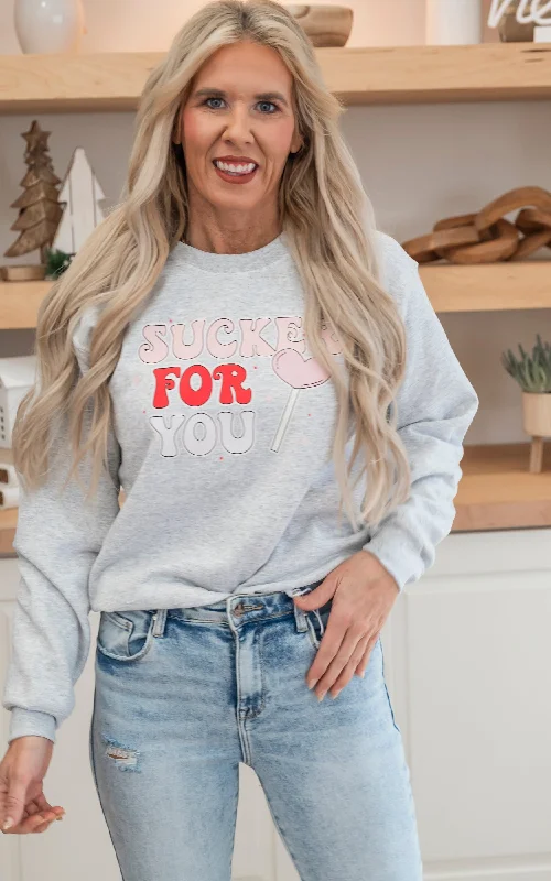 Sale Alert – Get Ready to Shop!Sucker for Your Crewneck Sweatshirt - Final Sale**