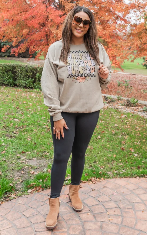 Save More with Every Purchase!Thankful Grateful Blessed Crewneck Sweatshirt*