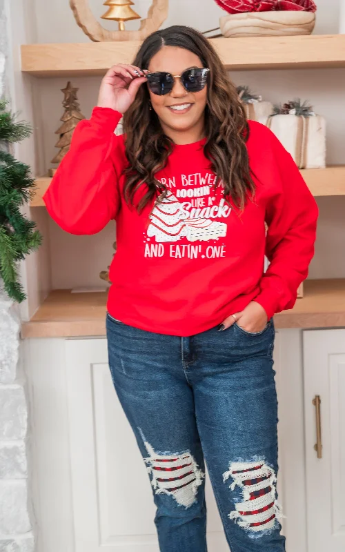 Huge Savings – Act Now!Torn Between Looking like a Snack and Eating One Crewneck Sweatshirt - Red Huge Savings – Act Now!Torn Between Looking like a Snack and Eating One Crewneck Sweatshirt - Red