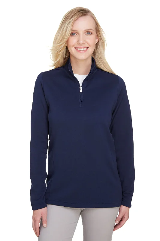 One Click Away from Big Savings!UltraClub Womens Coastal Performance Moisture Wicking Fleece 1/4 Zip Sweatshirt - Navy Blue One Click Away from Big Savings!UltraClub Womens Coastal Performance Moisture Wicking Fleece 1/4 Zip Sweatshirt - Navy Blue