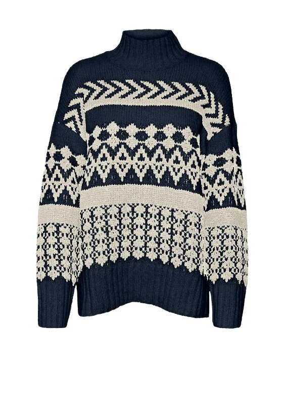 Special Offer – Act Fast!Vero Moda Ample High Neck Jumper, Navy