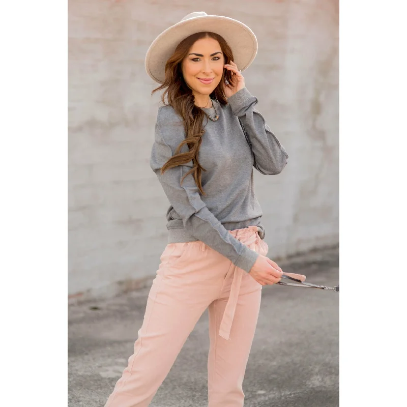 Best Price of the Season!Wavy Seamed Sweatshirt