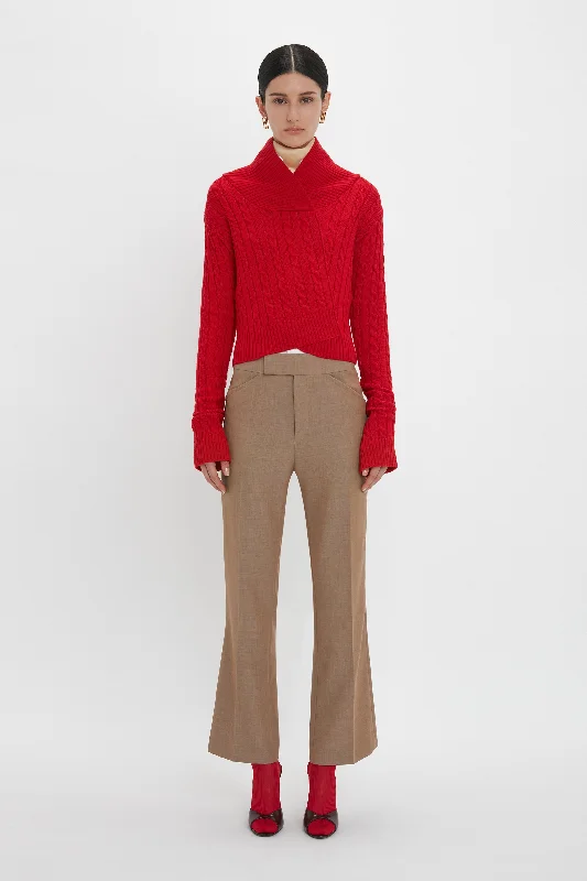 Score Big Savings Today!Wrap Detail Jumper In Red