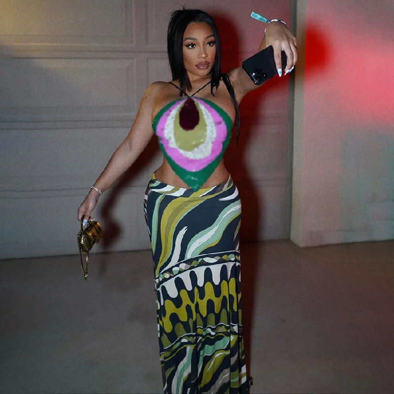 Amazing Prices You Can’t Resist!29876 Summer Clothes For Women Print Straight Skirt High Waist Street Wear Womens Skirt