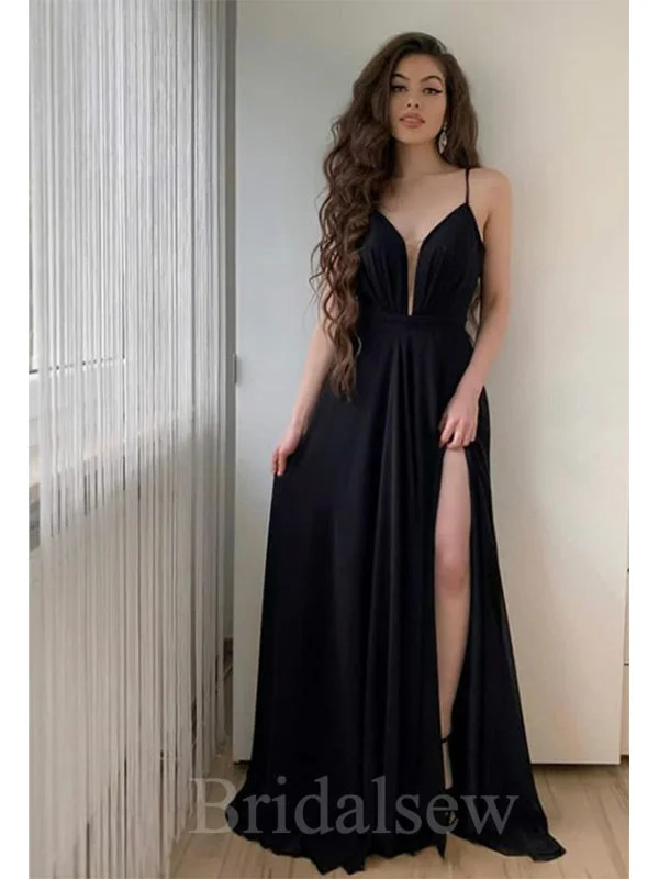 Best Deals Just for You!A-line Black Simple Slit Elegant Sexy Floor-Length Women Long Evening Prom Dresses PD599 Best Deals Just for You!A-line Black Simple Slit Elegant Sexy Floor-Length Women Long Evening Prom Dresses PD599