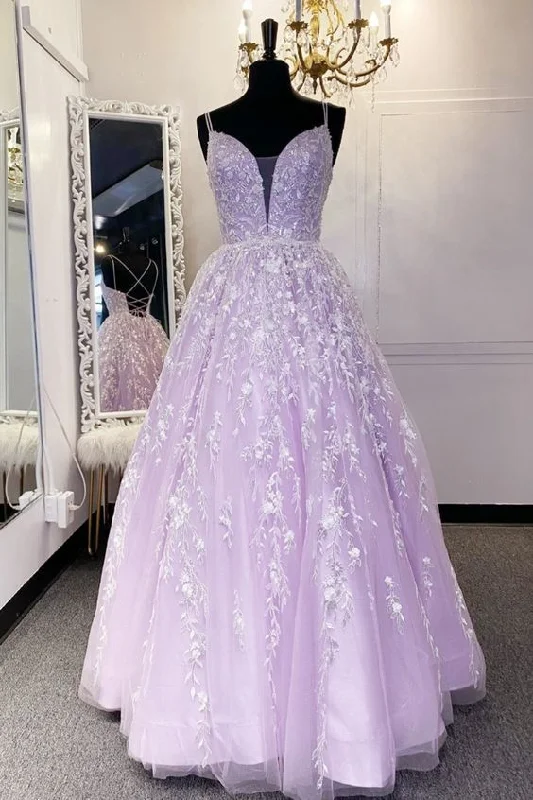 The Best Offers Are Here!A-line lilac A-line long formal dress prom dress    cg21456