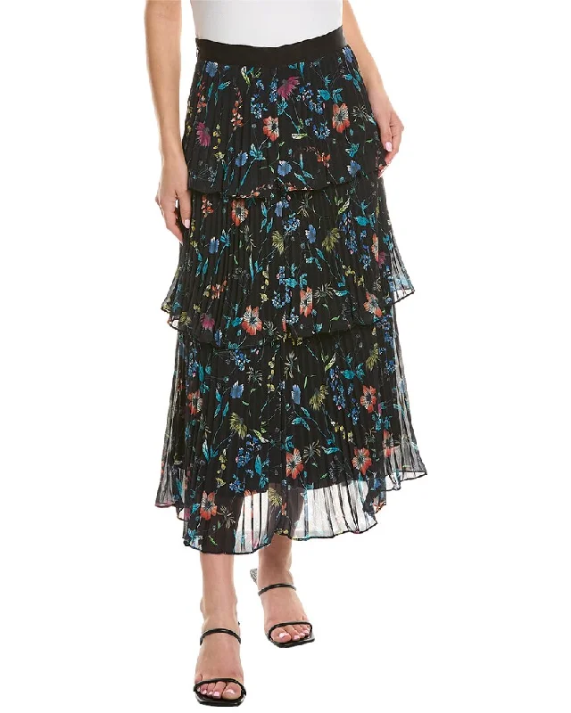 Limited Deals, Unlimited Savings!AMUR Louella Pleated Tiered Skirt