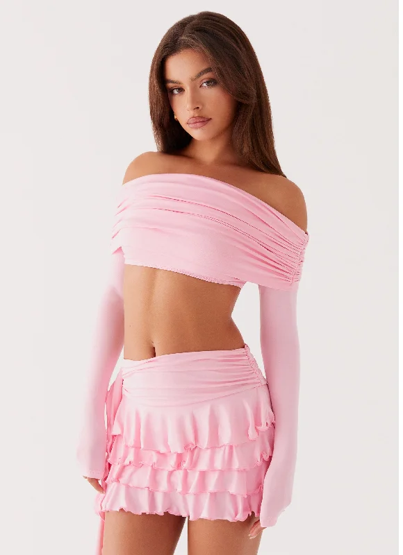 Huge Savings – Act Now!Bardot Frill Mini Skirt - Candy Pink