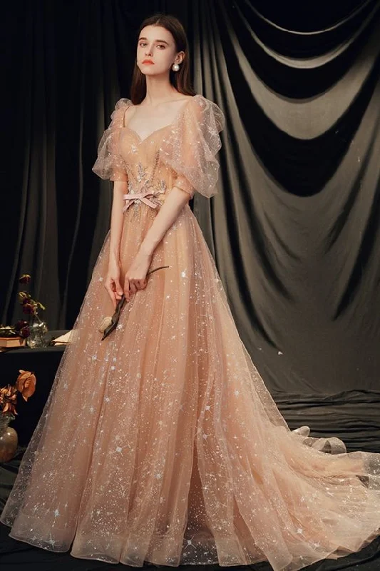 Unmissable Offers Await!bell short sleeves champagne princess long formal dress ball gown birthday dress Prom Dresses cg21586 Unmissable Offers Await!bell short sleeves champagne princess long formal dress ball gown birthday dress Prom Dresses cg21586