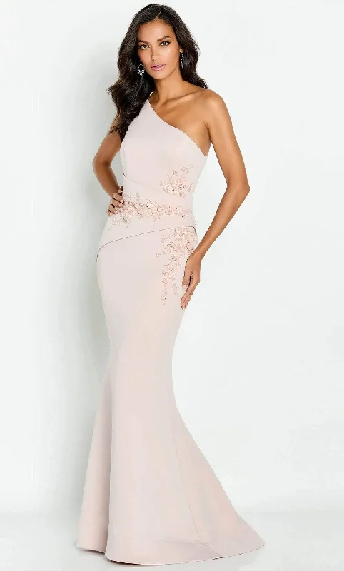 Limited Time Offer!Cameron Blake CB142 - Asymmetric Embroidered Prom Gown