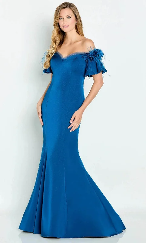 New Discounts Just Dropped!Cameron Blake CB146 - Ruffled Sleeve Mermaid Prom Gown