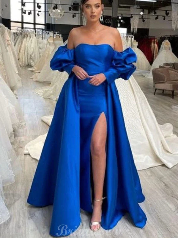 Save More When You Shop More!Charming Royal Blue Elegant Satin Party Women Long Evening Prom Dresses PD574 Save More When You Shop More!Charming Royal Blue Elegant Satin Party Women Long Evening Prom Dresses PD574