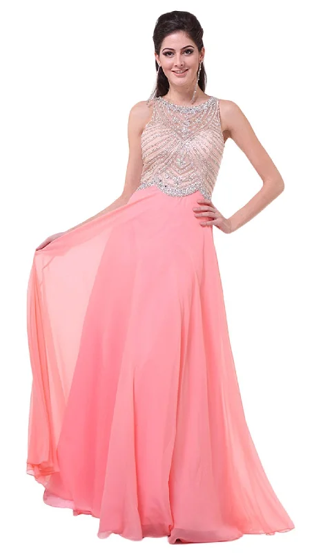 Snag the Best Prices Now!Cinderella Divine - Crystal Embellished A-Line Evening Gown Snag the Best Prices Now!Cinderella Divine - Crystal Embellished A-Line Evening Gown