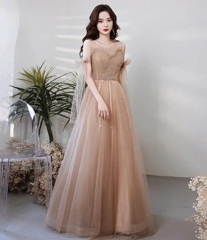 Stock Up and Save!CUTE TULLE SEQUINS LONG A LINE PROM DRESS EVENING DRESS     cg21507