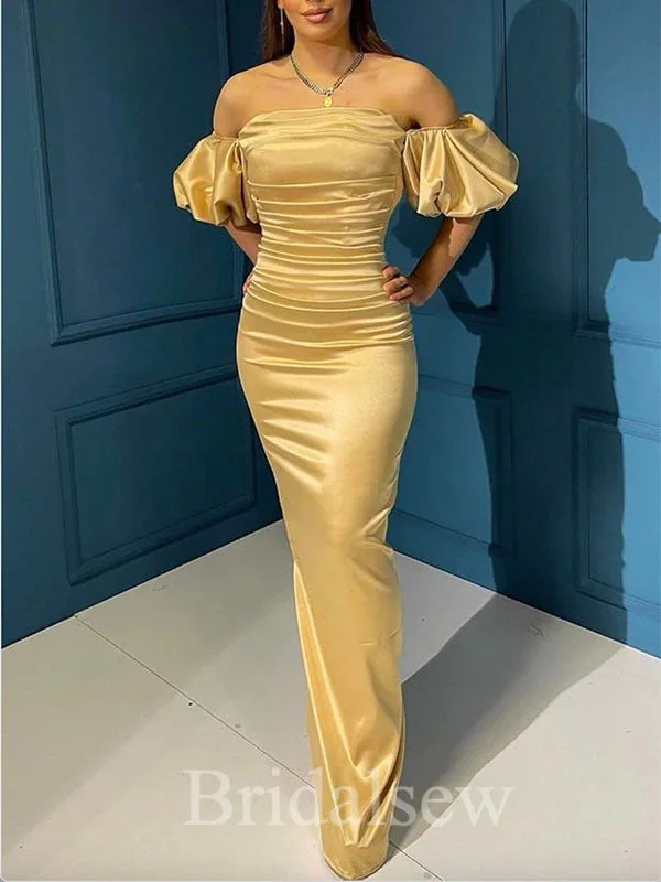 Save More When You Shop More!Gold Satin Mermaid Slit Elegant Modest Women Long Evening Prom Dresses PD603 Save More When You Shop More!Gold Satin Mermaid Slit Elegant Modest Women Long Evening Prom Dresses PD603
