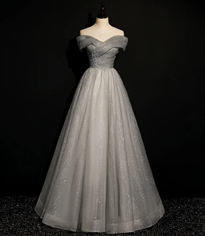 Score Huge Discounts Today!GRAY TULLE SEQUINS LONG A LINE PROM DRESS EVENING DRESS cg21556 Score Huge Discounts Today!GRAY TULLE SEQUINS LONG A LINE PROM DRESS EVENING DRESS cg21556