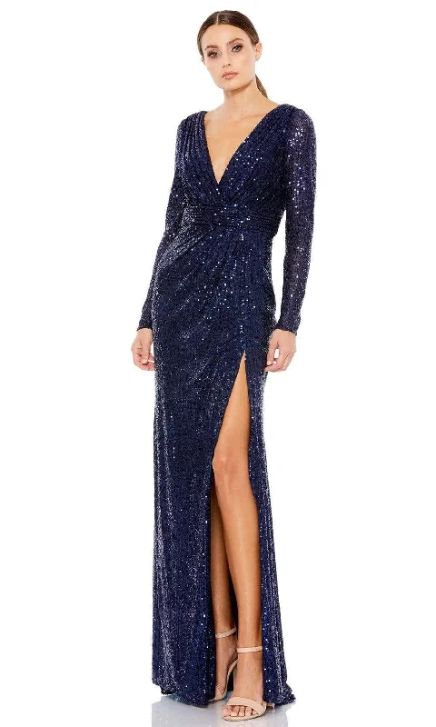 Limited-Time Price Drop!Ieena Duggal - 26490I Long Sleeve Sequin Ornate Dress