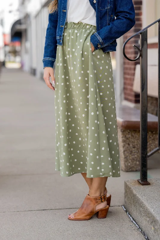 Shop Early, Save Big!Midi Dot Skirt