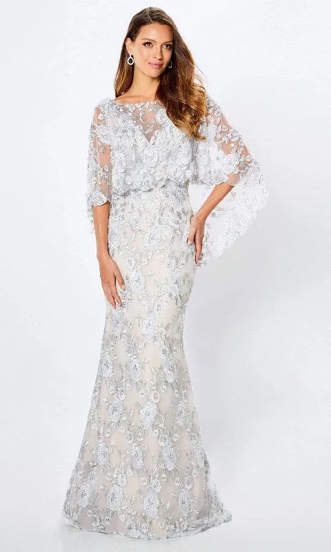 Steals and Deals Await!Montage by Mon Cheri - 221962 Scoop Back Embroidered Poncho Dress Steals and Deals Await!Montage by Mon Cheri - 221962 Scoop Back Embroidered Poncho Dress