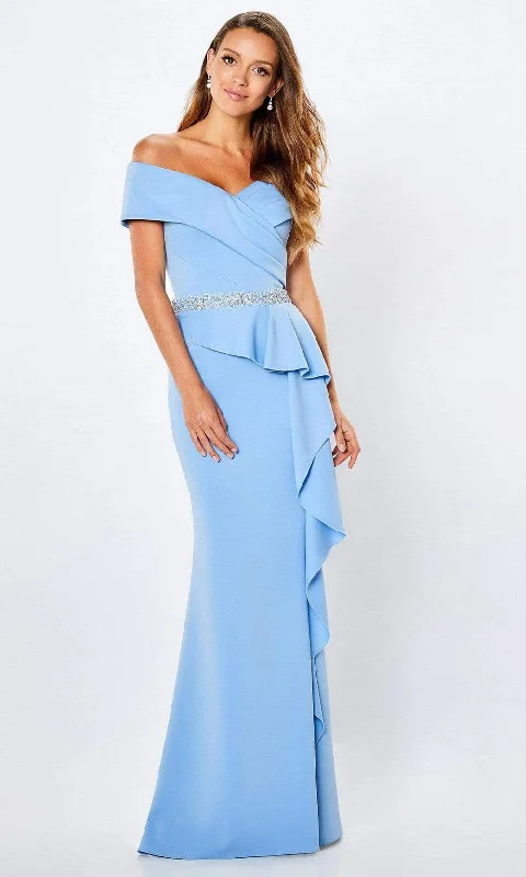 Limited Time Offer!Montage by Mon Cheri - 221976 Peplum Sheath Evening Dress