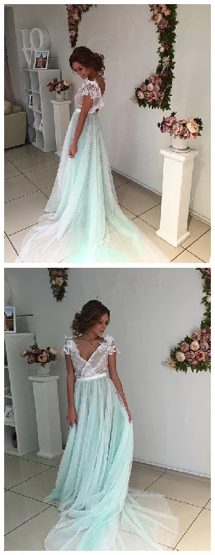 Price Drops You’ll Love!Prom Dress,Sexy V-neck Prom Dresses,Short Sleeve Evening Dress A-line Sweep Train cg21482 Price Drops You’ll Love!Prom Dress,Sexy V-neck Prom Dresses,Short Sleeve Evening Dress A-line Sweep Train cg21482