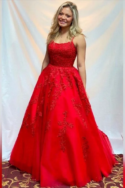 The Best Sale of the Year!Red Prom Dress with Appliques,A Line Formal Evening dress   cg21450