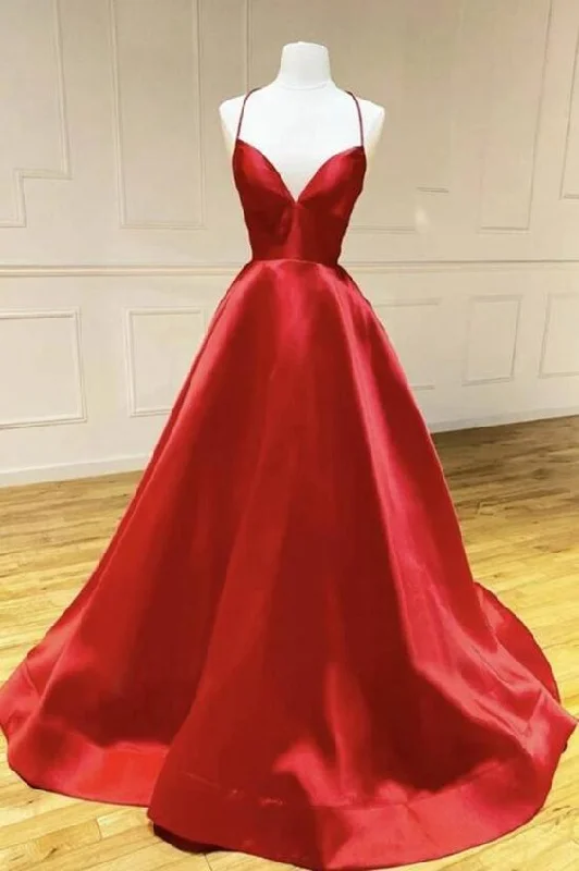 Your Favorite Sale is Back!Simple Red Prom Dress Long cg21572