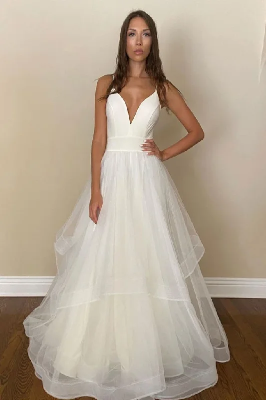 Get More for Less!SIMPLE WHITE TULLE LONG PROM DRESS WHITE TULLE FORMAL DRESS cg21536 Get More for Less!SIMPLE WHITE TULLE LONG PROM DRESS WHITE TULLE FORMAL DRESS cg21536