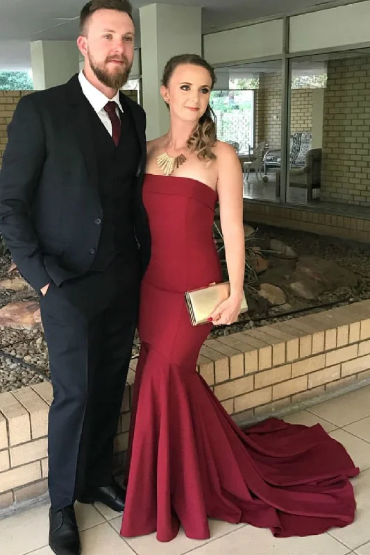 Your Favorite Items on Sale Now!Strapless Mermaid Style Prom Evening Dresses with Sweep Train Your Favorite Items on Sale Now!Strapless Mermaid Style Prom Evening Dresses with Sweep Train