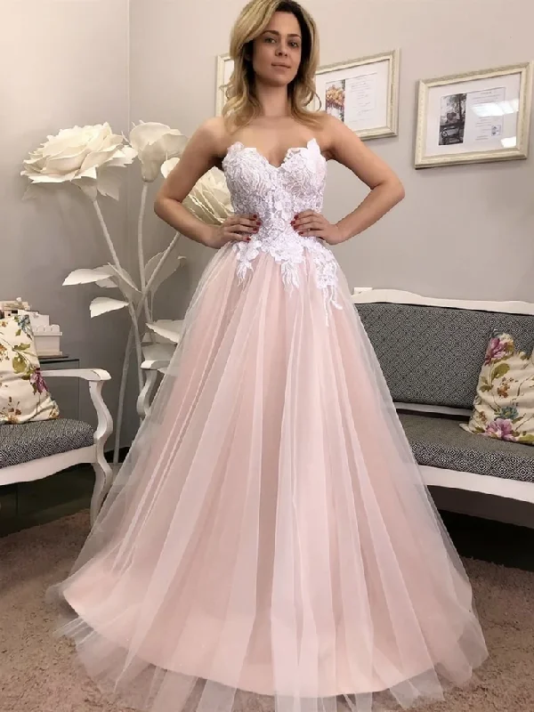 Hurry, Sale Ends Soon!Strapless V Neck Pink Lace Floral Long Prom Dresses, Pink Lace Formal Dresses, Pink Evening Dresses cg21566 Hurry, Sale Ends Soon!Strapless V Neck Pink Lace Floral Long Prom Dresses, Pink Lace Formal Dresses, Pink Evening Dresses cg21566