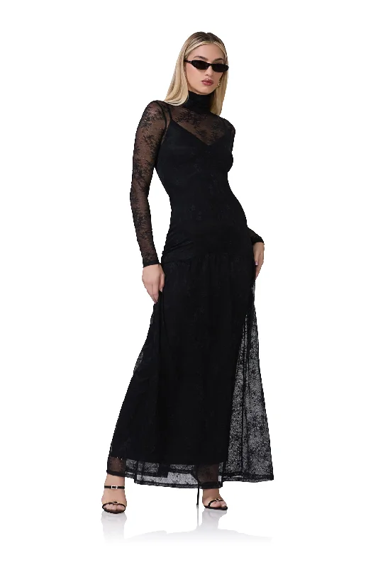 Instant Savings Await!Amala Lace Dress - Noir