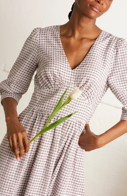 Shop Early, Save Big!Amelia Parma Violet Gingham Dress