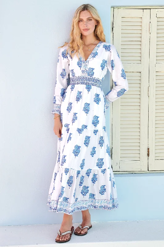 Great Deals, Just for You!Billie Block Print Dress | Daliya Buta Blue