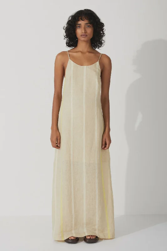 Price Drops You’ll Love!Citrus Stripe Linen Dress