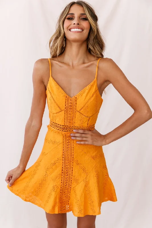 Time to Save Big!Eugenie Cami Strap Embellished Sun Dress Sunset
