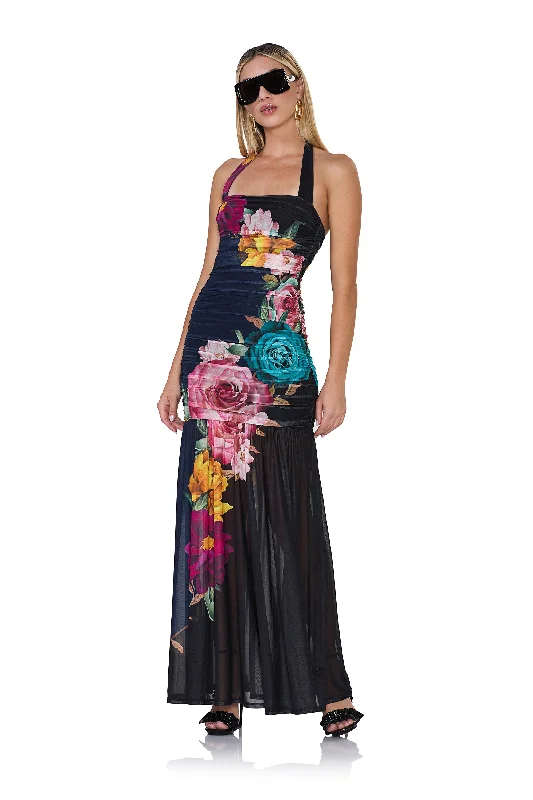 Upgrade for Less!Eva Dress - Navy Block Floral