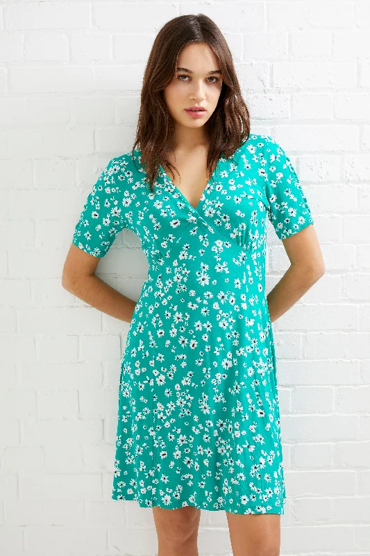 Shop Now and Save!Floral V-Neck Flippy Dress