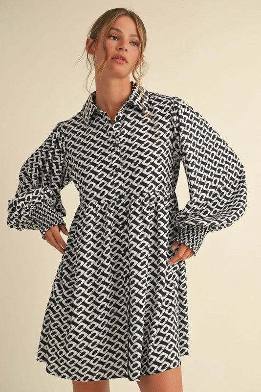 Buy More, Save More!Geo Print Dress